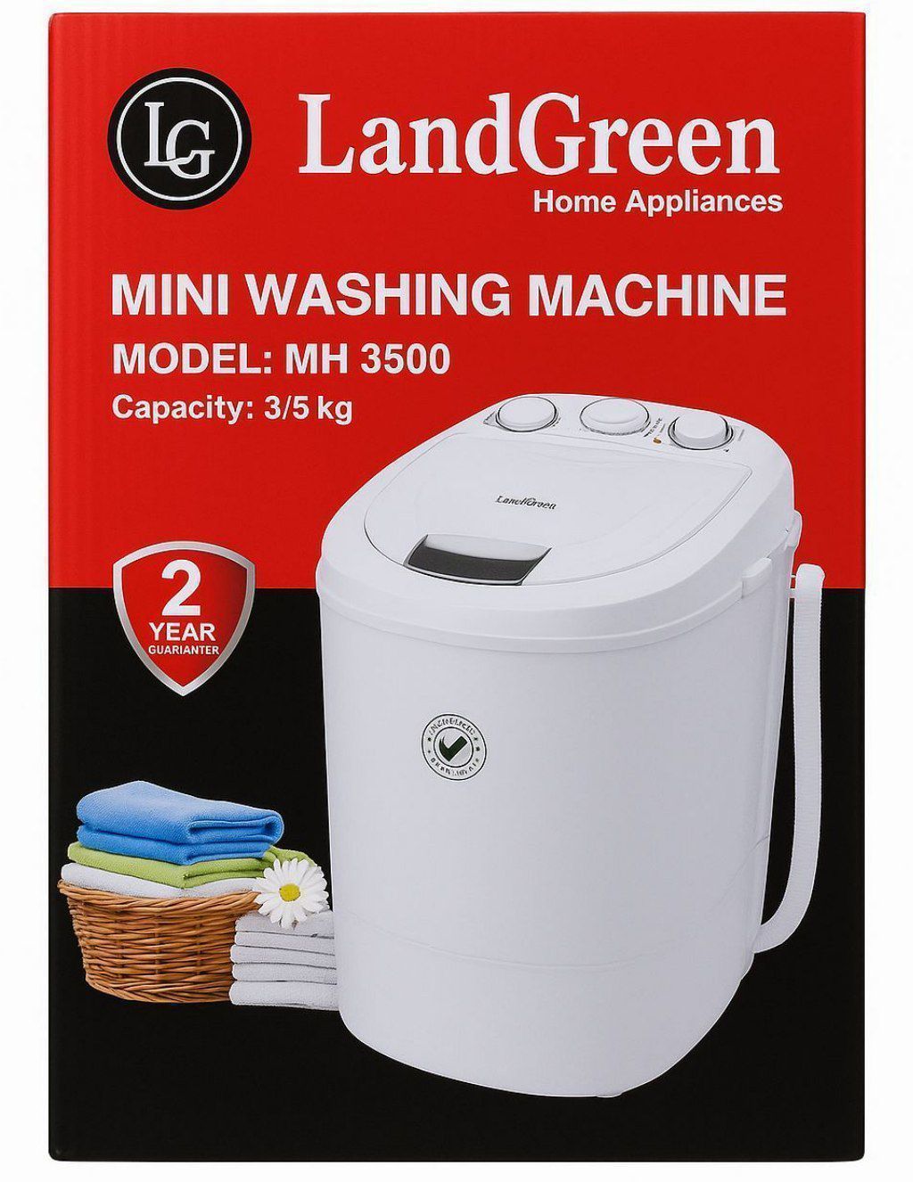 مینی واش لندگرین مدل MH3500 ظرفیت ۳.۵ کیلوگرم